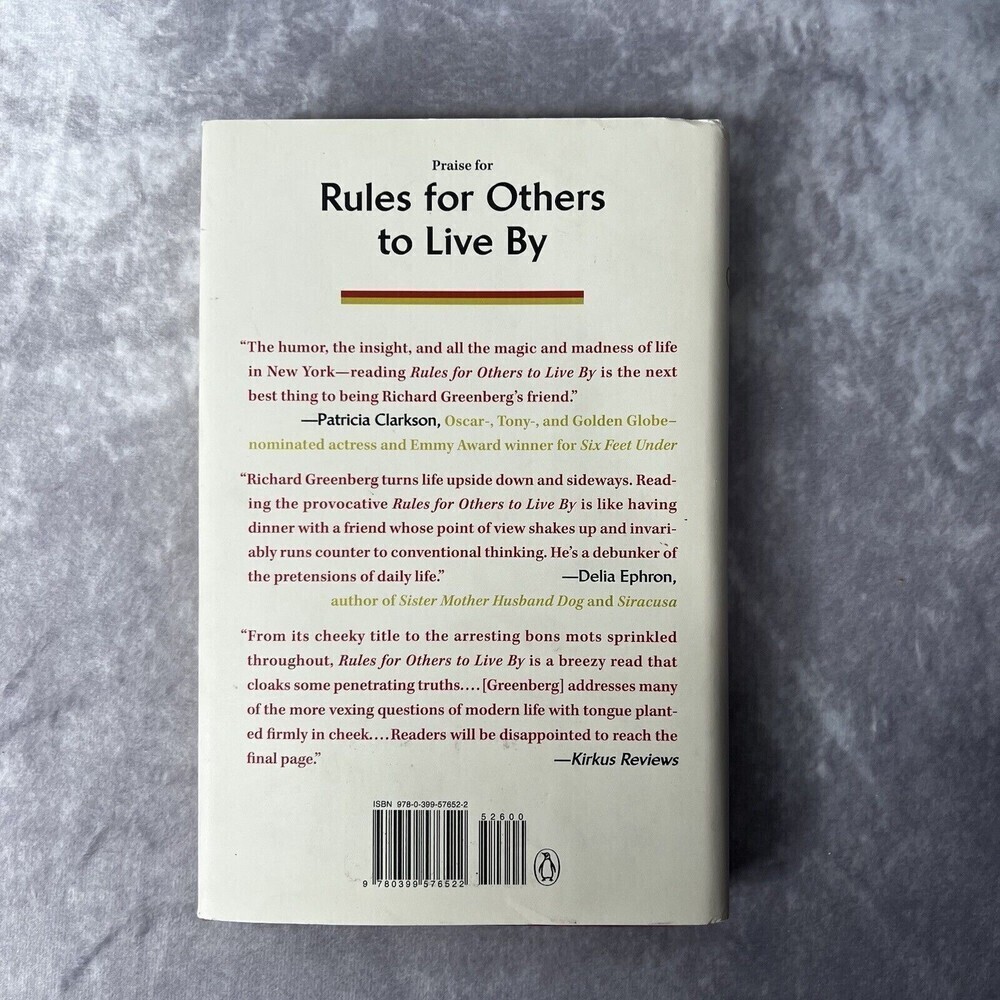 RULES for Others to Live By Richard Greenberg LIKE NEW - Picture 6 of 7
